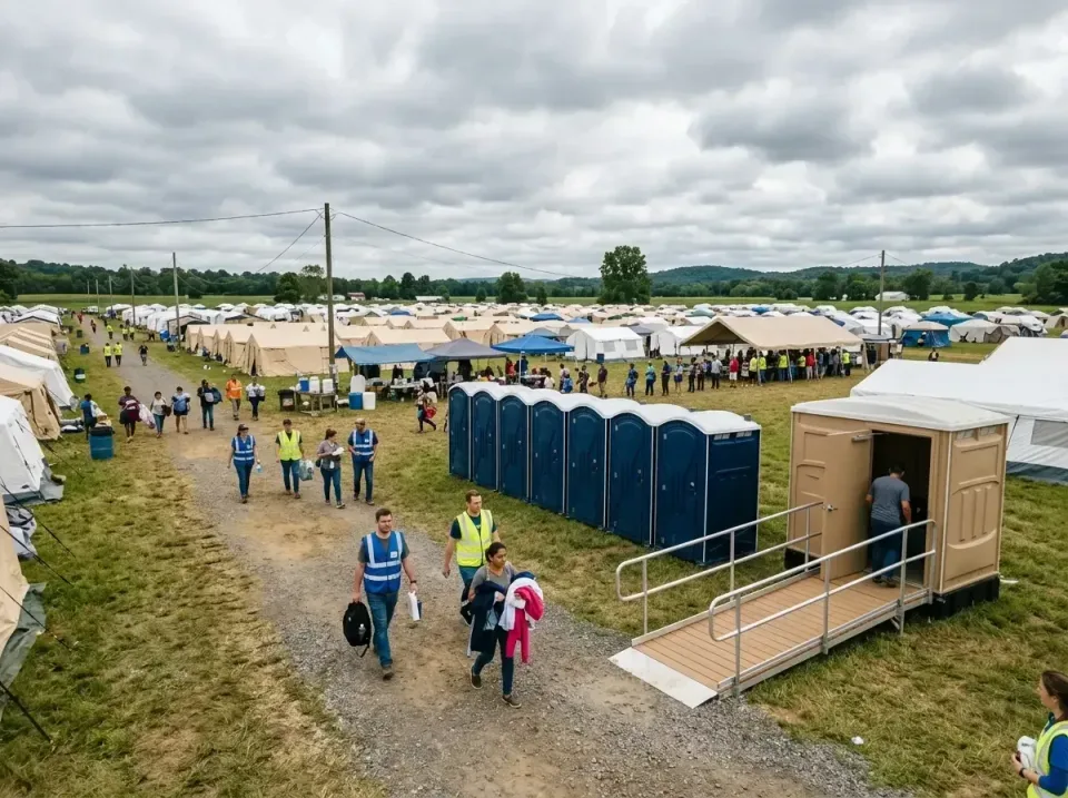 disaster-relief-camp-restrooms-010 — frequently asked questions, Dumpster & Portable Bathrooms Rental in Highgrove, CA